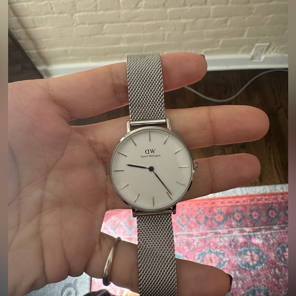 Daniel Wellington Silver Mesh Watch